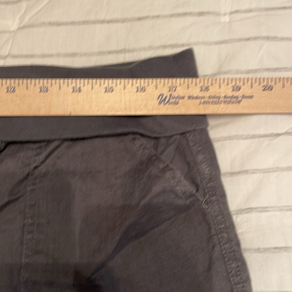 Dark grey linen capri pants size XL - Picture 2 of 6
